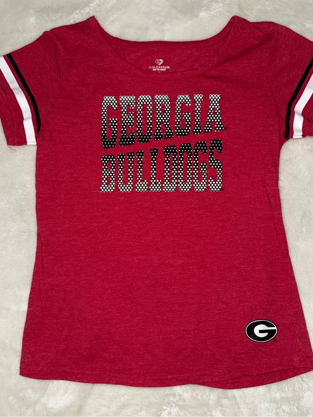 Colosseum Red Georgia Bulldogs Short Sleeve Tee Kids